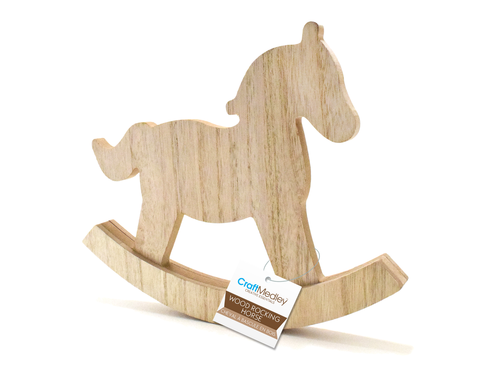 mdf cheval à bascule 18MM free standing. Wooden craft forme 